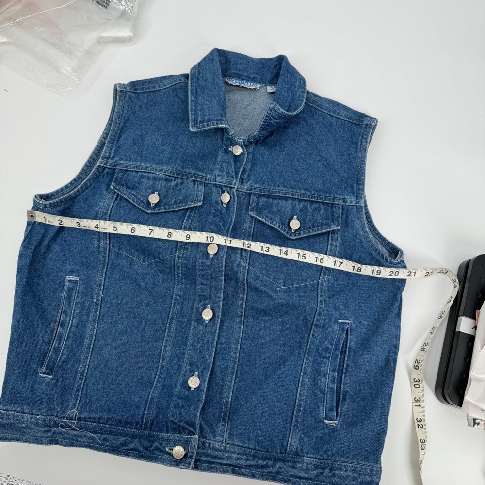 Vintage Westport Ltd. Jean denim vest - Picture 6 of 7